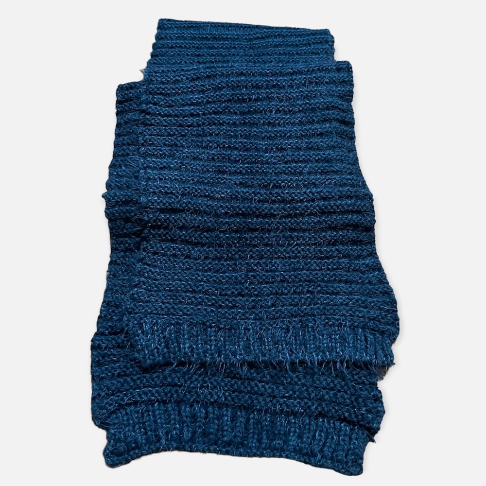 Handmade Teal Knitted Scarf